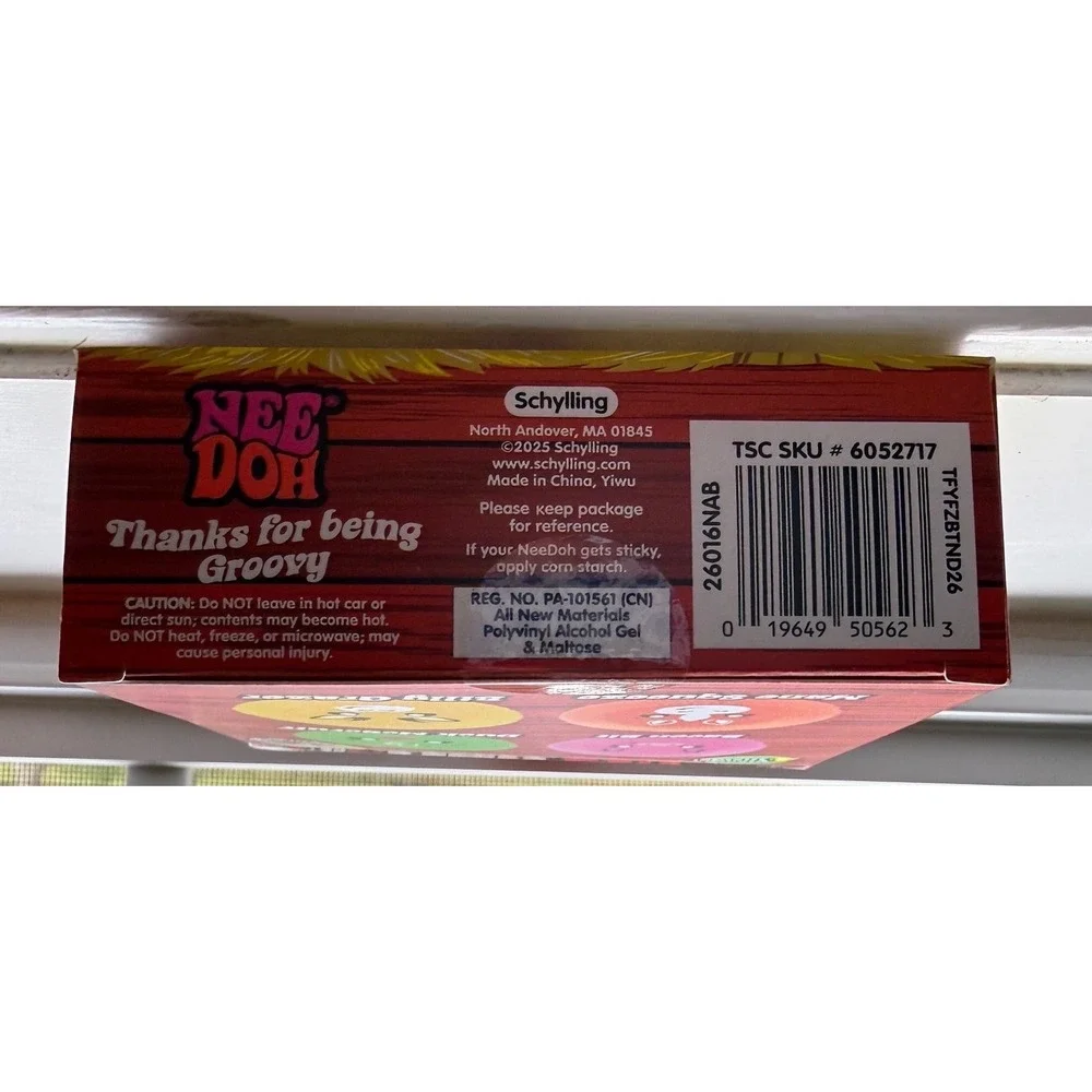 Schylling NeeDoh Teenie Fuzzball Farmyard 4 Pack Tractor Supply 100% Authentic